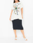 Однотонная юбка-карандаш Marina Rinaldi  –  МодельОбщийВид