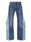 Комбинированные джинсы с карманами Ombra  –  Общий вид