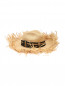 Шляпа соломенная с контрастной вставкой Ermanno Scervino  –  Обтравка1