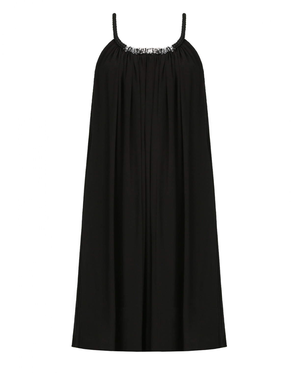 Платье-мини без рукавов Suncoo  –  Общий вид  – Цвет:  Черный
