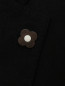 Пальто из кашемира на пуговицах с карманами LARDINI  –  Деталь