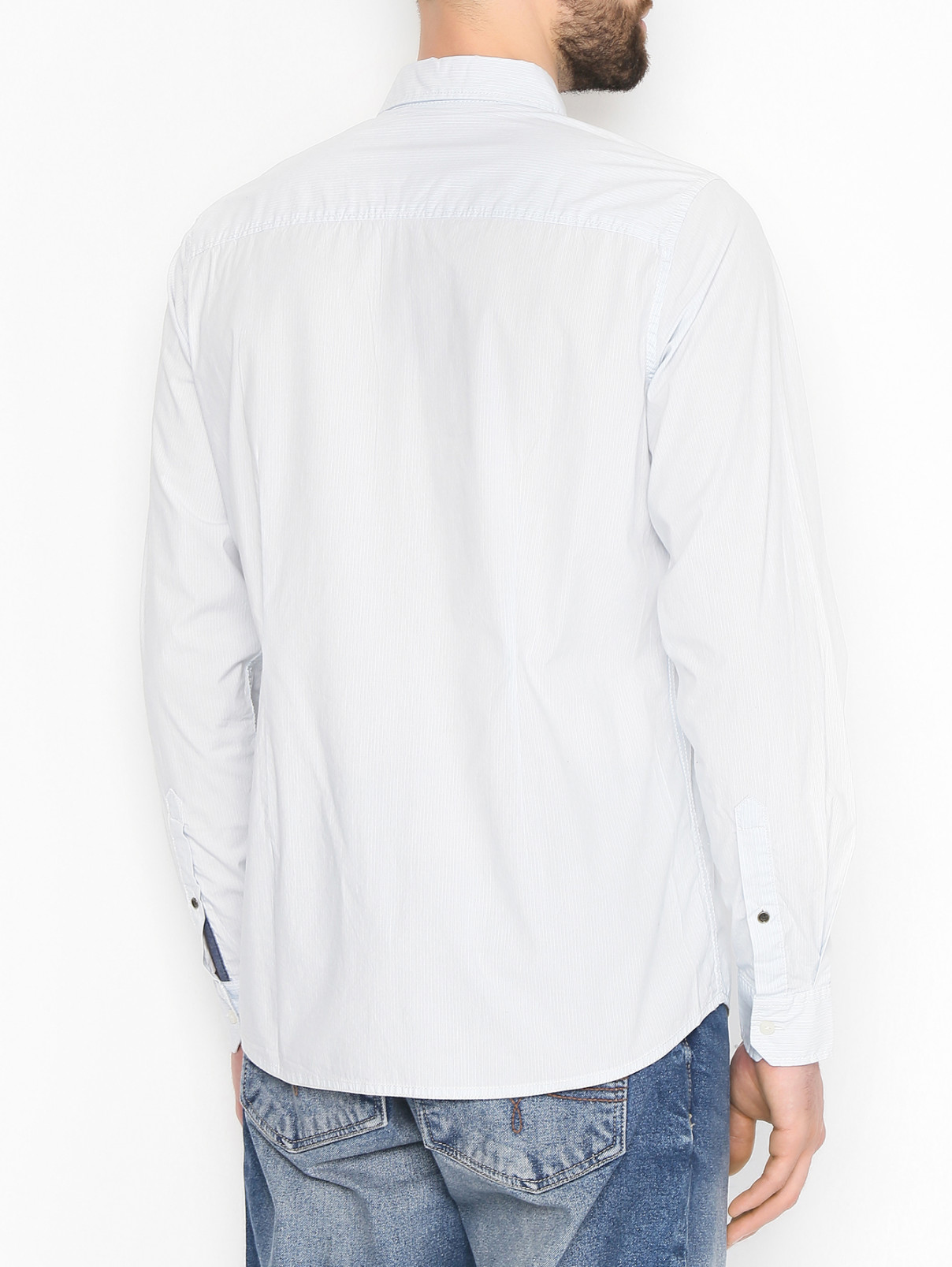 Рубашка из хлопка с узором S.Oliver  –  МодельВерхНиз1  – Цвет:  Узор