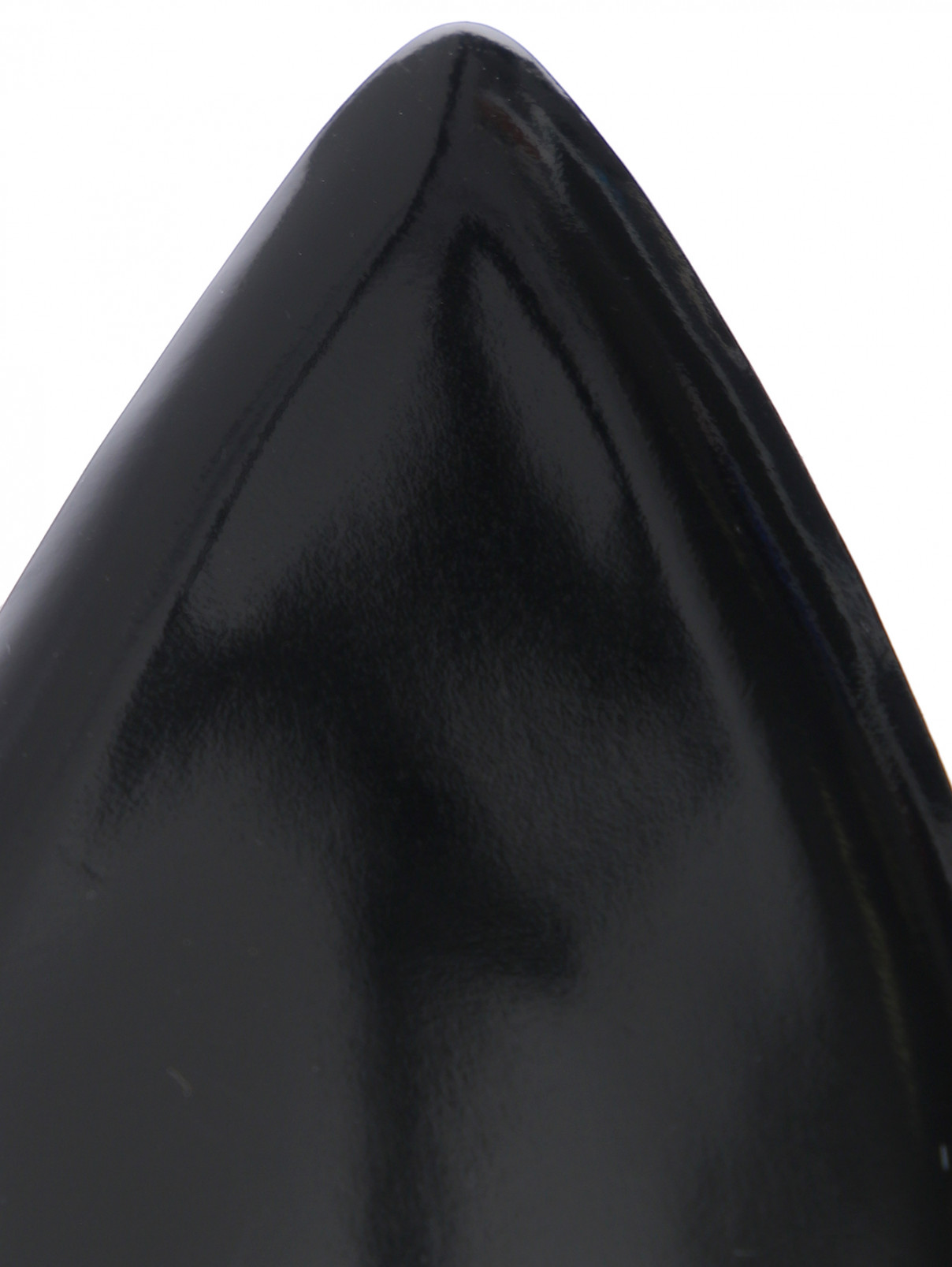 Ботильоны из лаковой кожи на шнурках Philosophy di Lorenzo Serafini  –  Обтравка4  – Цвет:  Черный