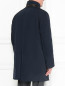 Удлиненная куртка с вставками из кожи и отстегивающимся подкладом Gimo'S  –  Модель Верх-Низ1