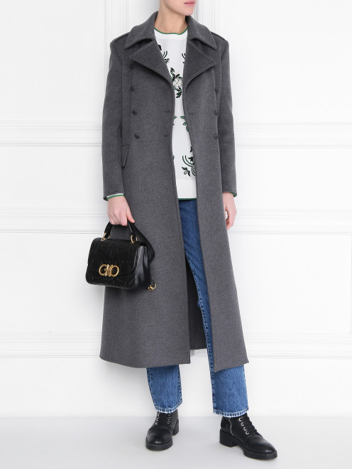 Джемпер из смешанной вискозы с цветочным узором Ermanno Scervino - МодельОбщийВид