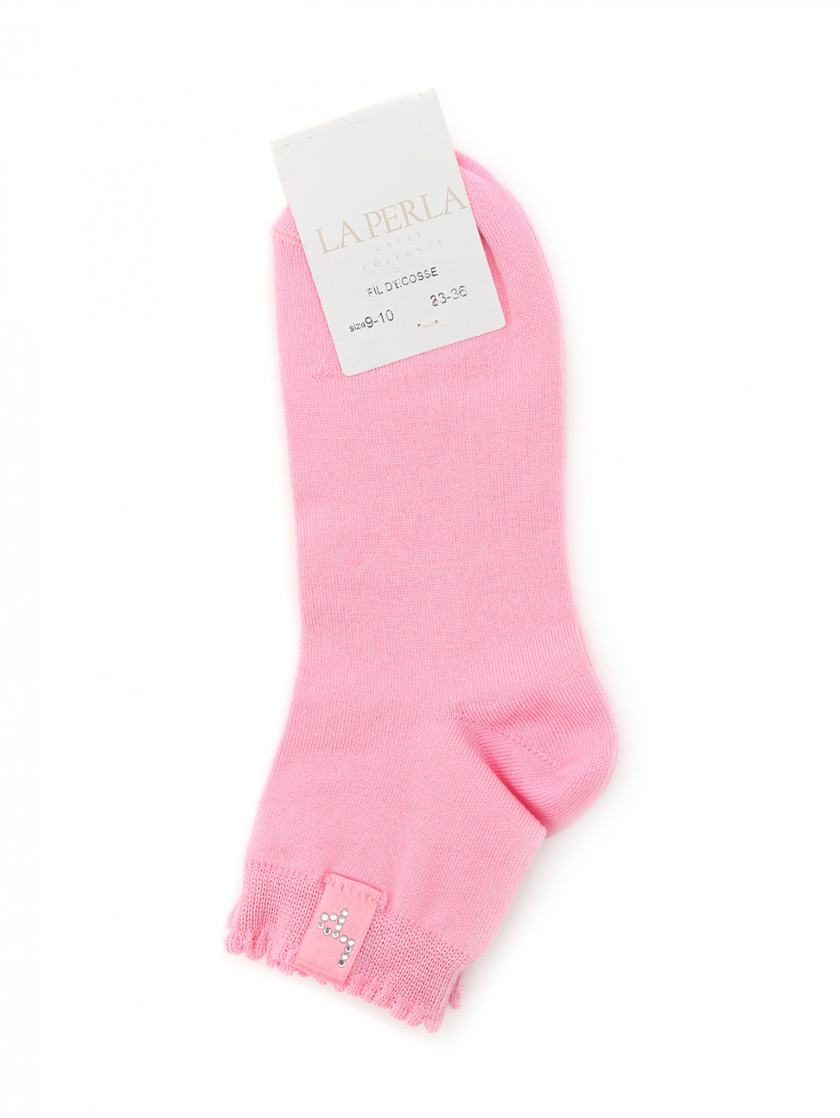 Носки из хлопка La Perla  –  Общий вид  – Цвет:  Розовый