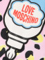 Футболка с аппликацией и узором Love Moschino  –  Деталь
