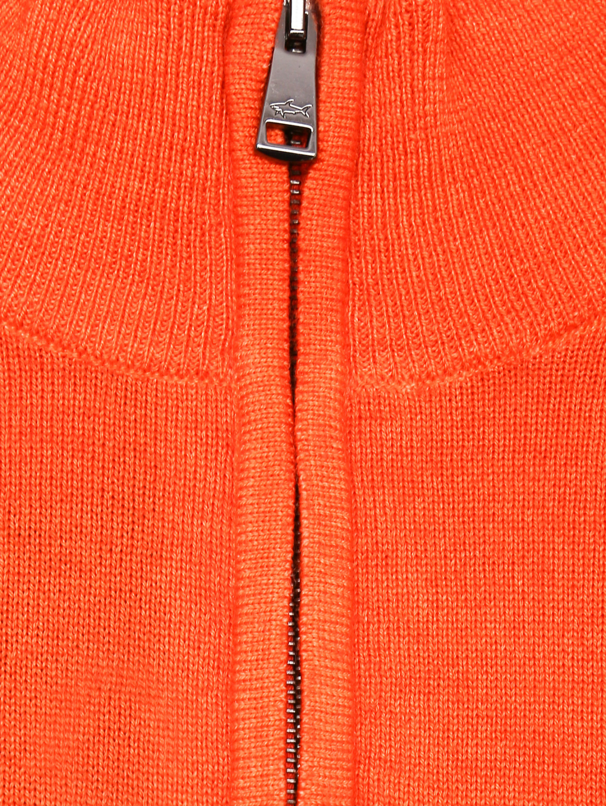 Джемпер из шерсти на молнии Paul&Shark  –  Деталь  – Цвет:  Оранжевый