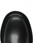 Ботинки из гладкой кожи с логотипом Moschino  –  Обтравка3