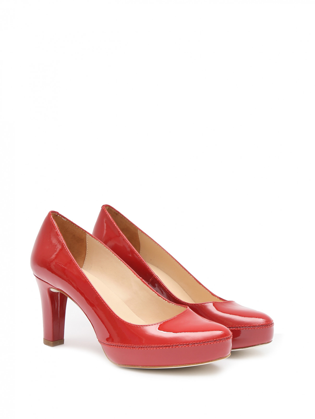 Туфли из лакированной кожи Unisa  –  Общий вид  – Цвет:  Красный