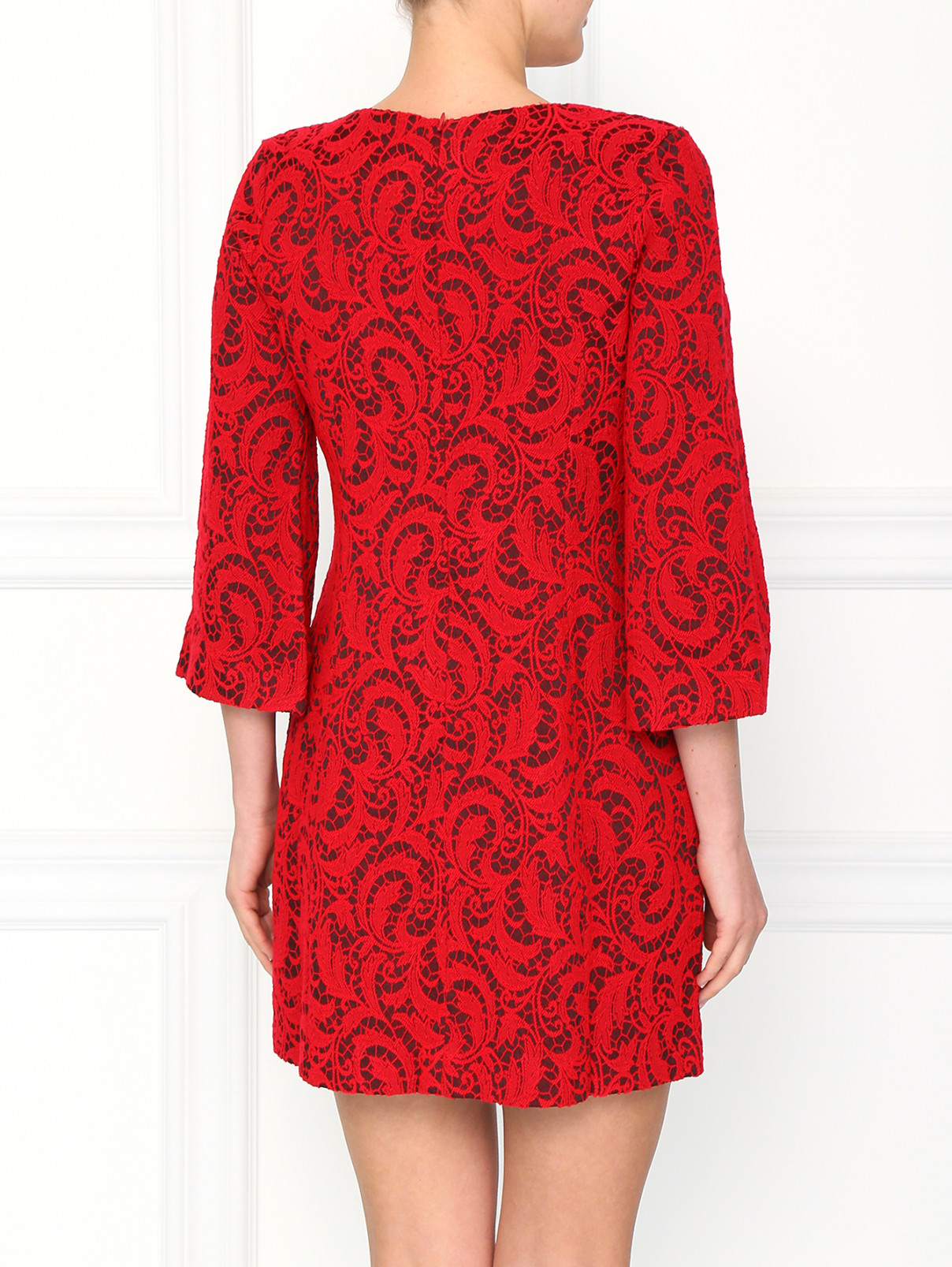 Кружевное платье Pierre Mantoux  –  Модель Верх-Низ1  – Цвет:  Красный