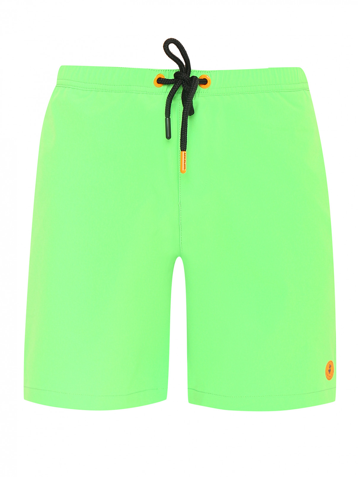Однотонные шорты для купания Save the Duck  –  Общий вид  – Цвет:  Зеленый