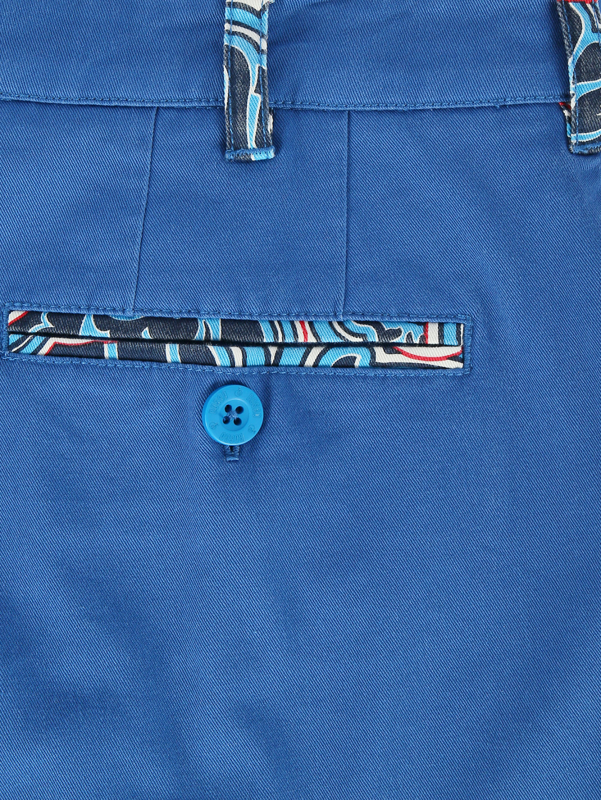 Брюки из хлопка с боковыми карманами Sochi 2014  –  Деталь1  – Цвет:  Синий