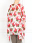 Туника из шелка с цветочным узором Marina Rinaldi  –  Модель Верх-Низ1