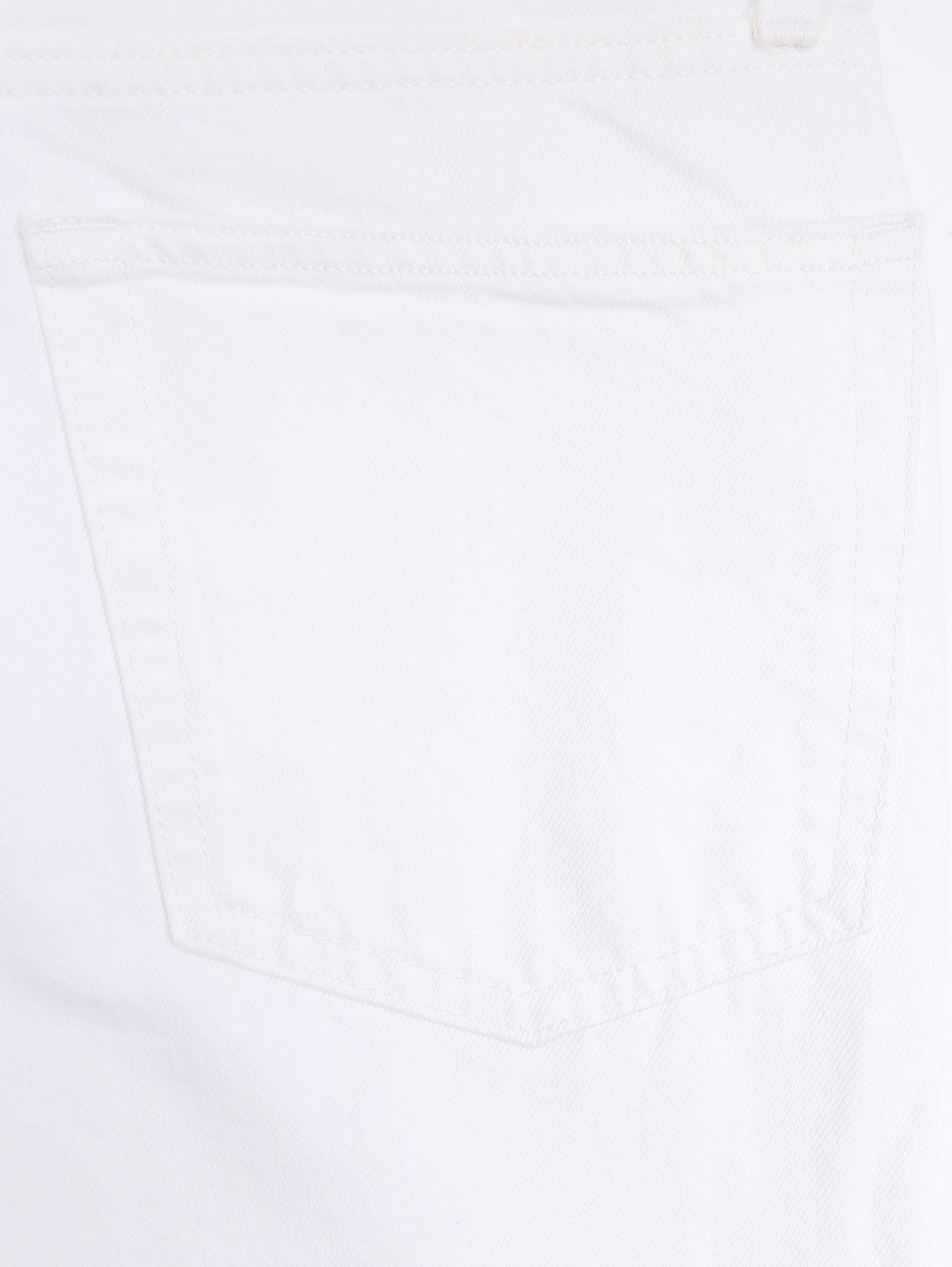Джинсы из хлопка с карманами Re/Done  –  Деталь2  – Цвет:  Белый