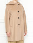 Пальто из шерсти с капюшоном Marina Rinaldi  –  МодельВерхНиз