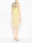Платье из хлопка с узором Moschino  –  МодельВерхНиз1