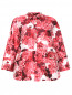 Куртка из фактурной ткани с цветочным узором Moncler  –  Общий вид