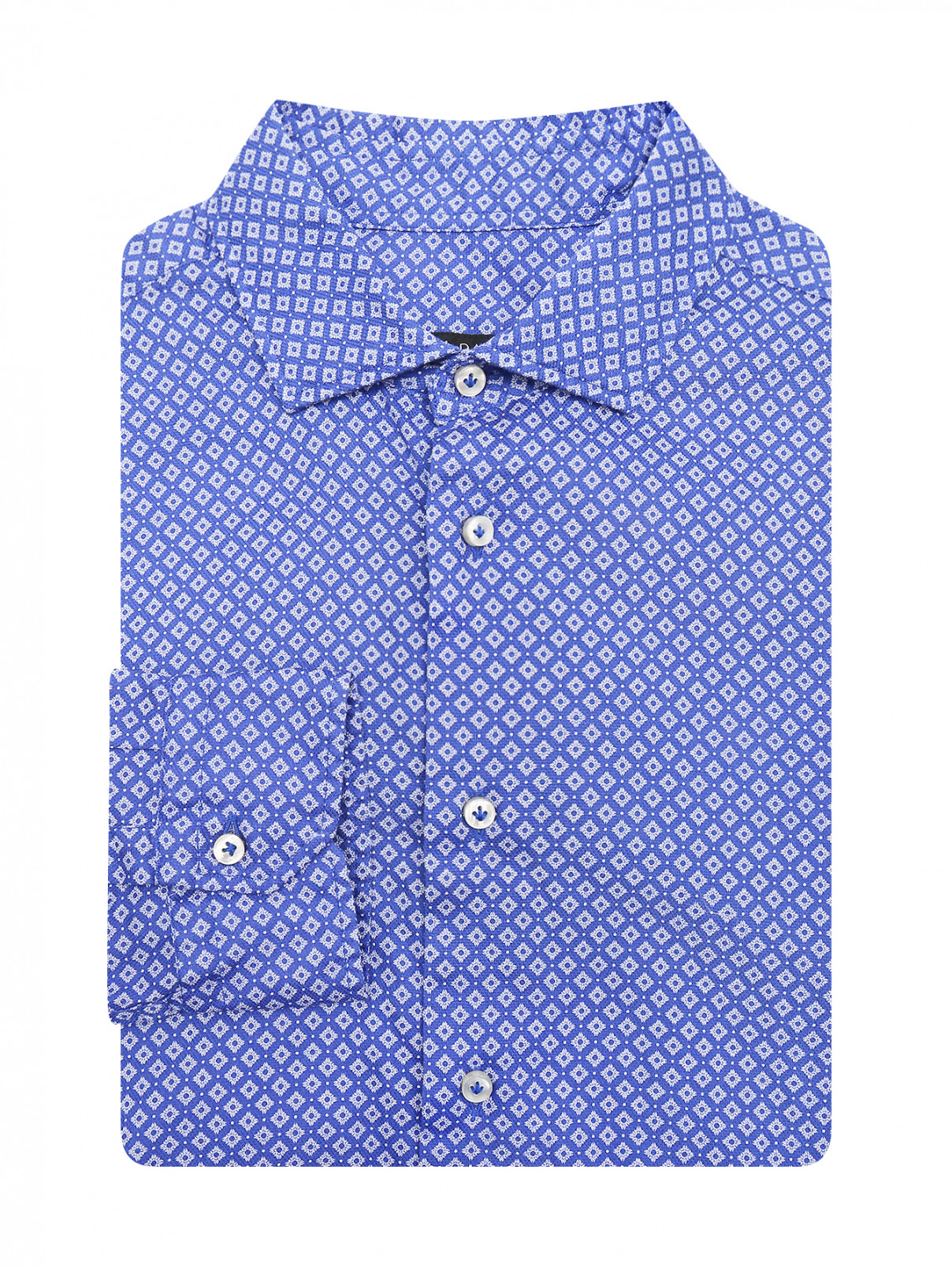 Рубашка из хлопка с узором Brian Dales  –  Общий вид  – Цвет:  Узор