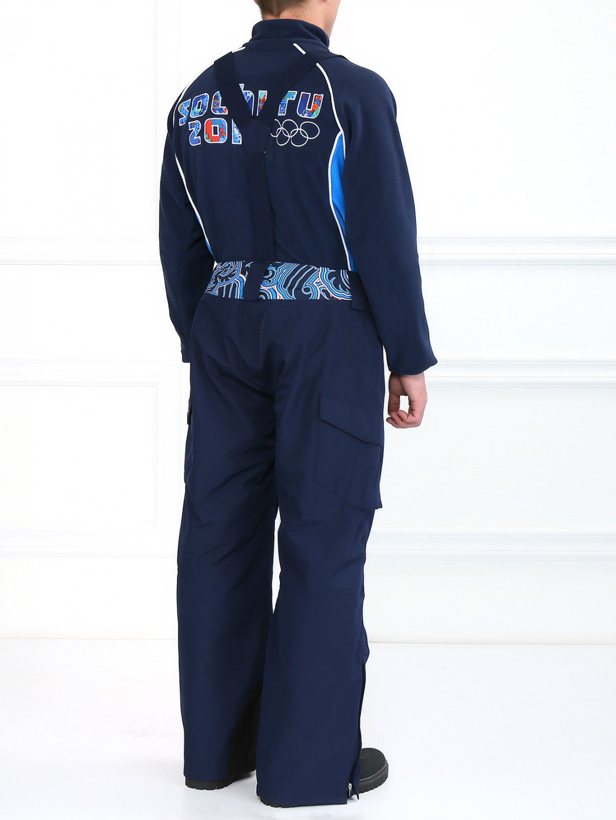 Брюки горнолыжные с накладными карманами Sochi 2014  –  Модель Верх-Низ1  – Цвет:  Синий