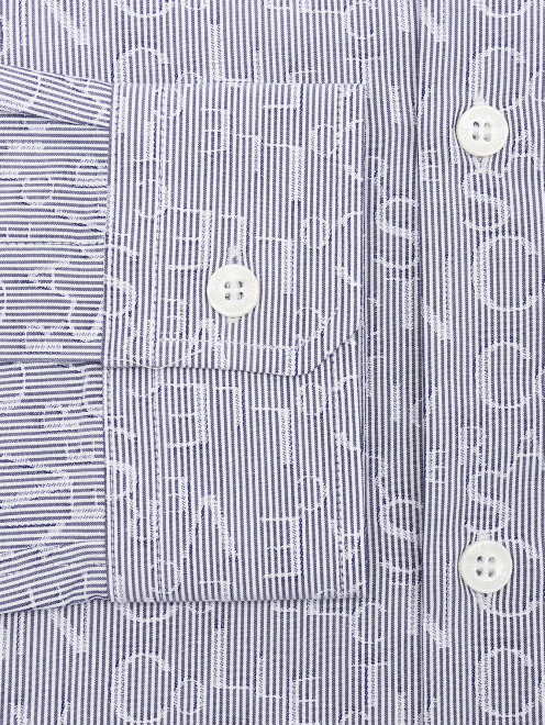 Рубашка из хлопка с узором  - Деталь1