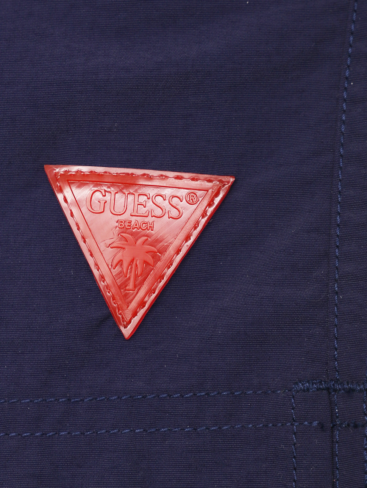 Однотонные шорты-плавки с карманами Guess Kids  –  Деталь  – Цвет:  Синий