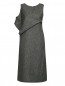 Платье из шерсти асимметричного кроя с драпировкой Maison Margiela  –  Общий вид
