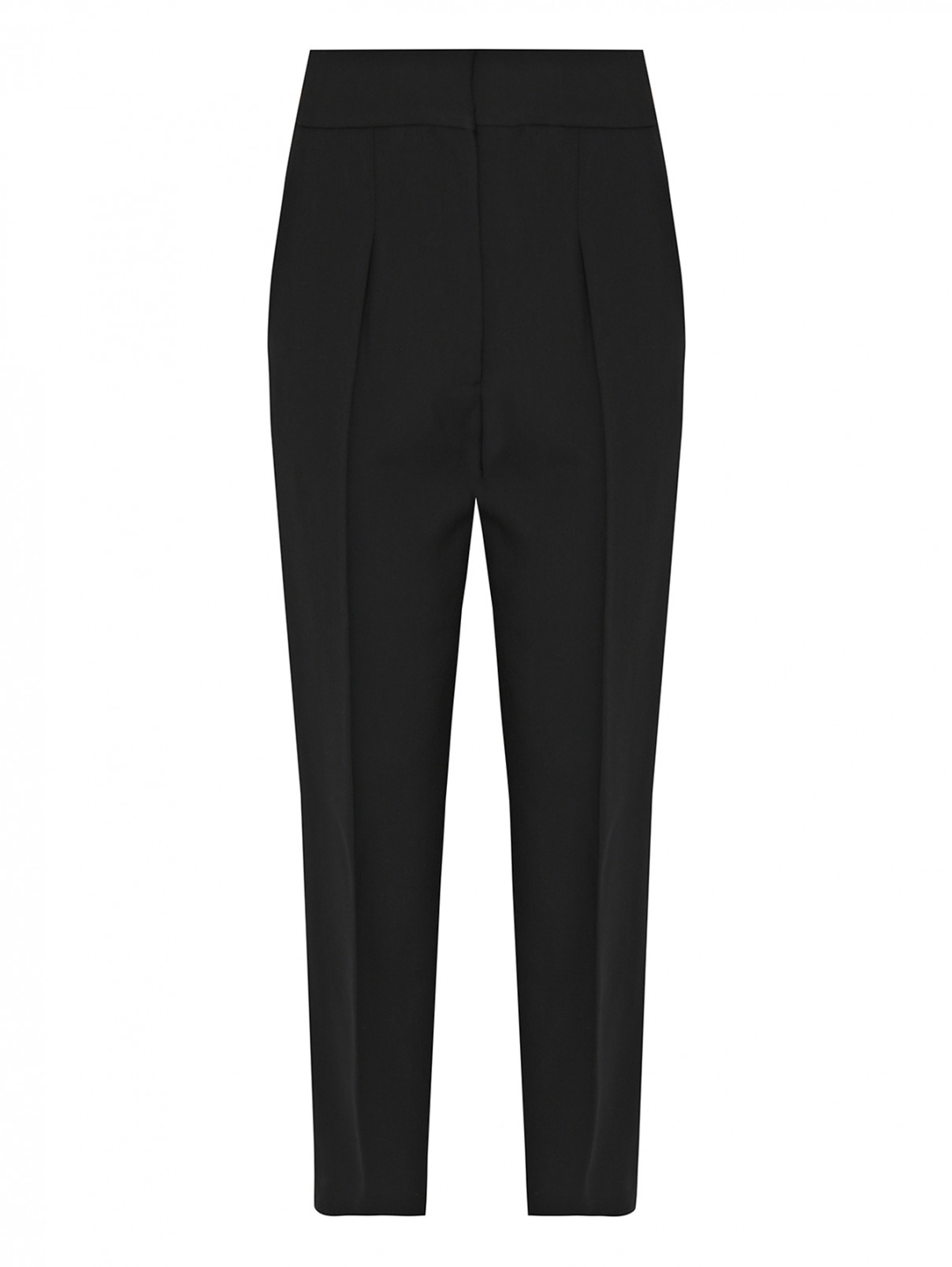 Брюки из хлопка со складками Calvin Klein 205W39NYC  –  Общий вид  – Цвет:  Черный