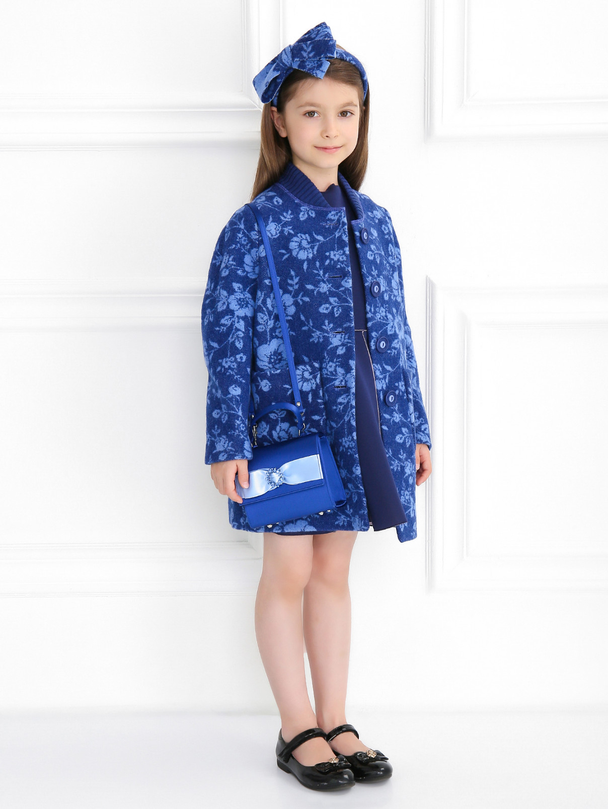 Платье с застежкой-молнией MiMiSol  –  Модель Общий вид  – Цвет:  Синий