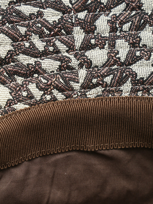 Панама из текстиля с монограммой - Деталь1