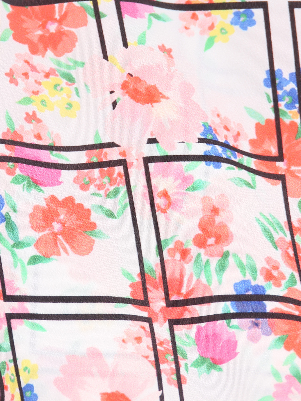 Блуза с цветочным узором Persona by Marina Rinaldi  –  Деталь  – Цвет:  Узор