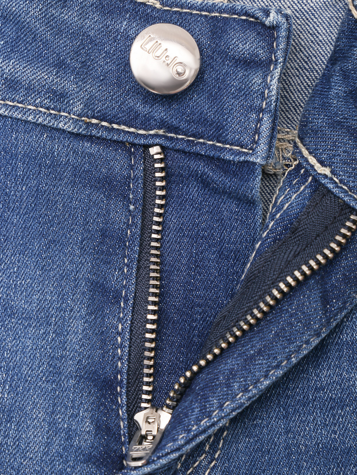 Зауженные джинсы с карманами Liu Jo  –  Деталь1  – Цвет:  Синий
