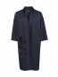 Пальто легкое из жатой ткани с декором из страз Marina Rinaldi  –  Общий вид