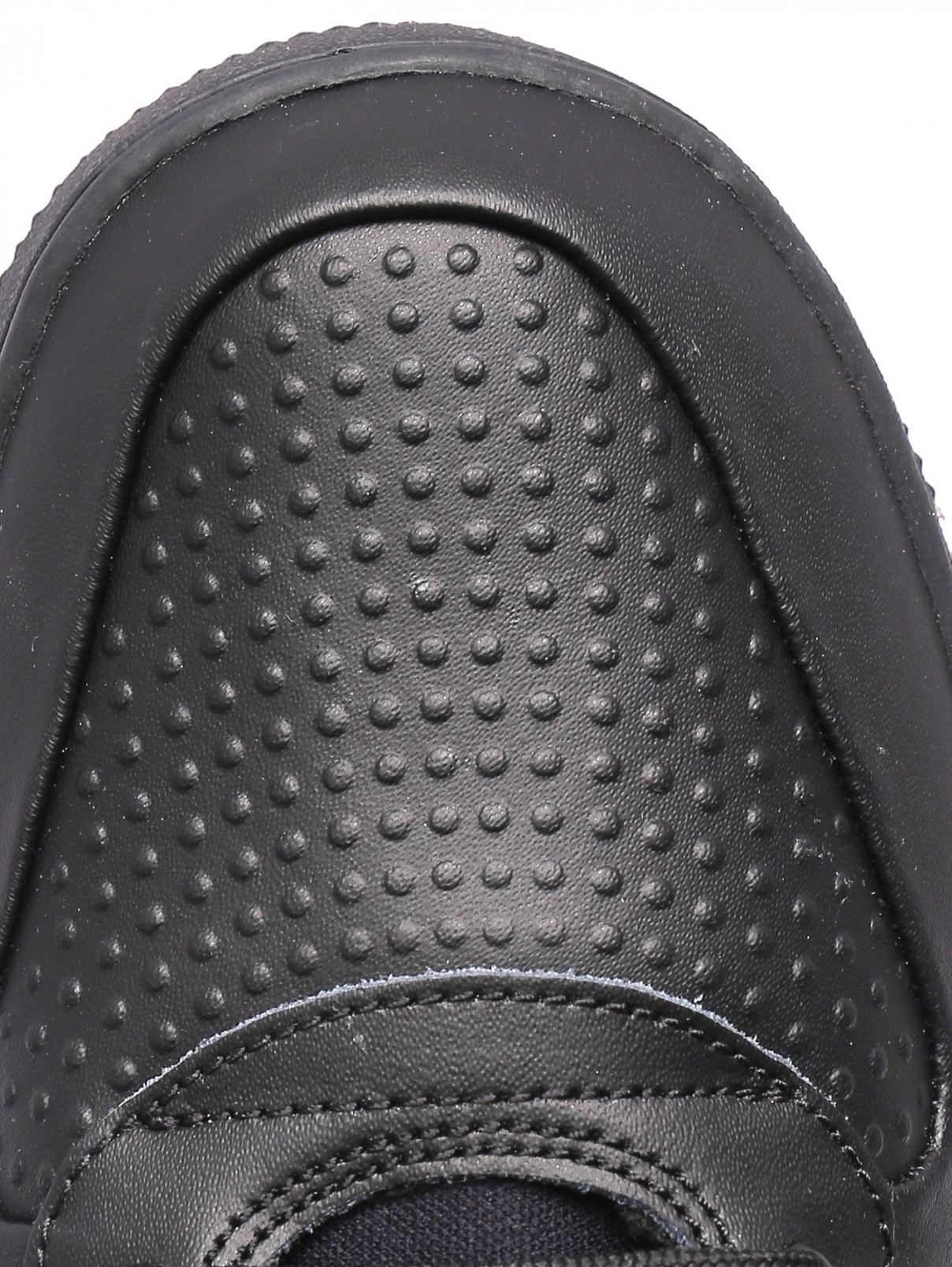Высокие кеды с логотипом Nike  –  Обтравка3  – Цвет:  Черный
