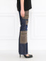 Джинсы из темного денима с накладными карманами Moschino Jeans  –  Модель Верх-Низ2