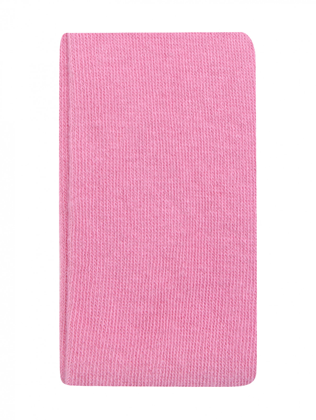 Однотонные колготки из хлопка Il Gufo  –  Общий вид  – Цвет:  Розовый
