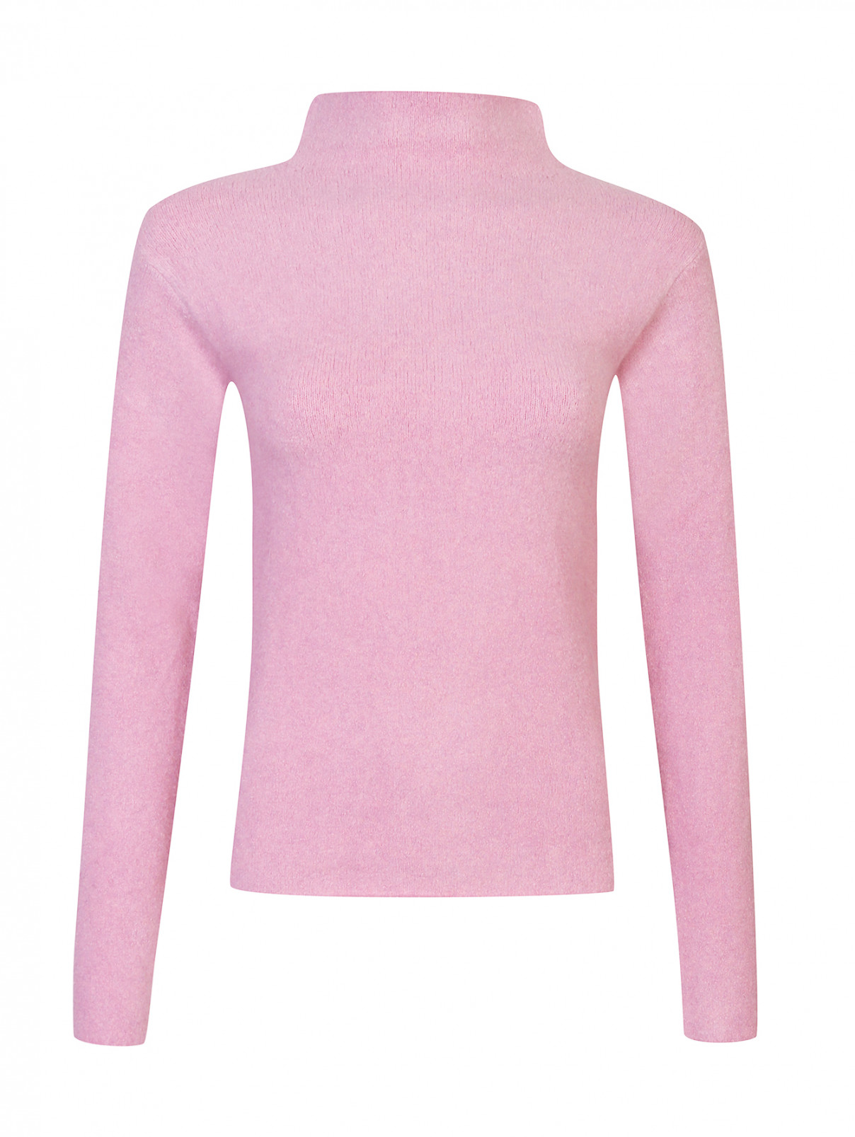 Водолазка из буклированной пряжи Max&Co  –  Общий вид  – Цвет:  Розовый