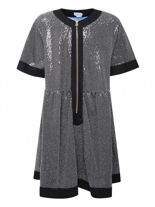 Платье свободного кроя с пайетками MiMiSol - Общий вид