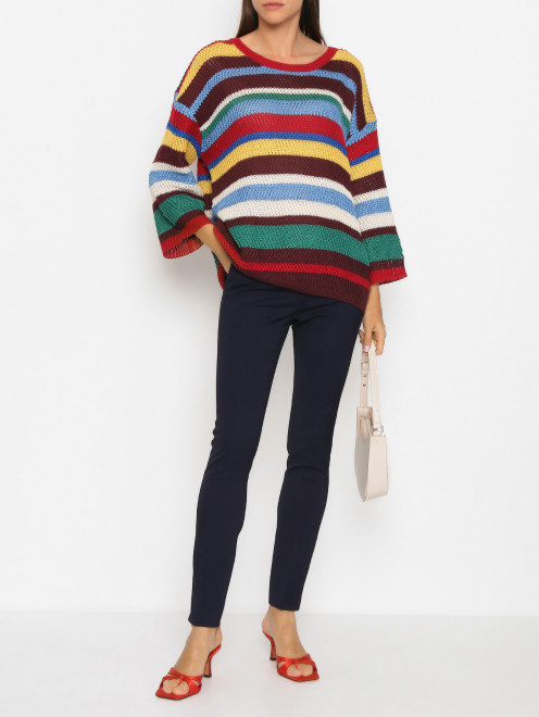 Джемпер из льна в полоску Weekend Max Mara - МодельОбщийВид