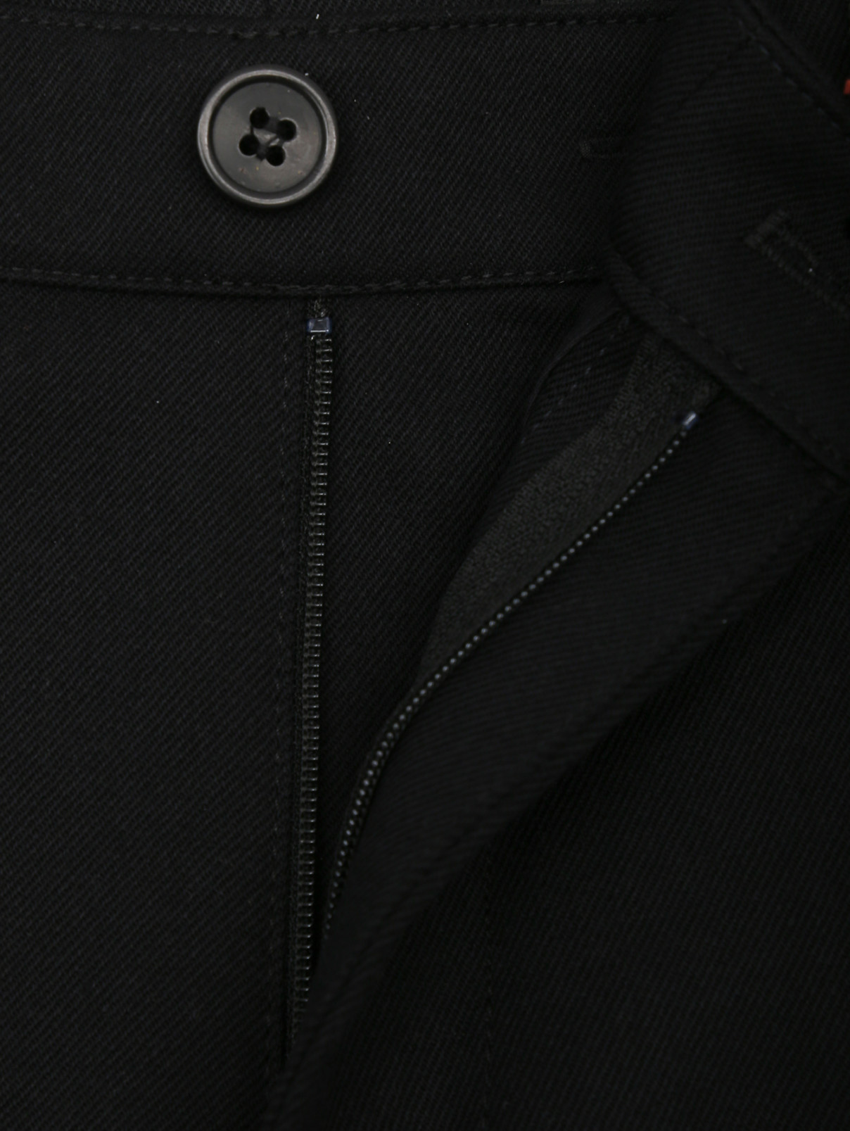 Брюки из шерсти и хлопка с карманами A.P.C.  –  Деталь  – Цвет:  Черный