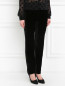 Бархатные брюки с узором Jean Paul Gaultier  –  Модель Верх-Низ