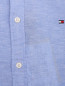 Рубашка из хлопка и льна с коротким рукавом Tommy Hilfiger  –  Деталь1