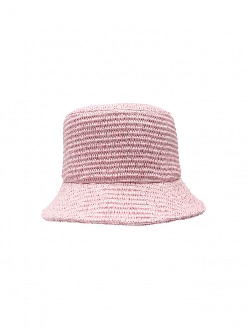 Однотонная плетеная шляпа - Общий вид