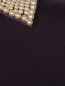 Джемпер из шерсти и хлопка декорированный бусинами Moschino Cheap&Chic  –  Деталь