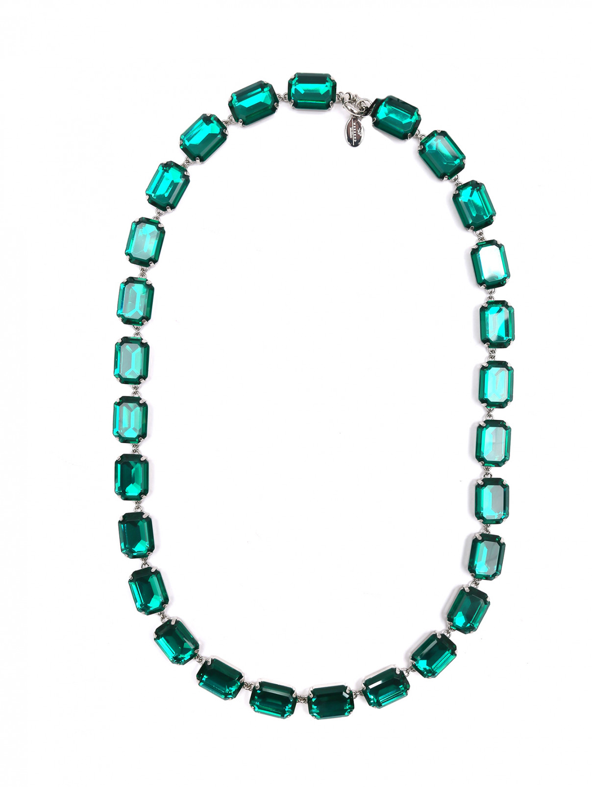 Ожерелье из металла с кристаллами Weekend Max Mara  –  Общий вид  – Цвет:  Зеленый