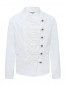 Куртка из жатой ткани с декоративной тесьмой Ermanno Scervino Junior  –  Общий вид