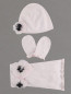 Комплект шапочка и шарф с цветочным декором Tartine Et Chocolat  –  Общий вид