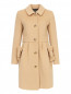 Пальто из шерсти с декоративными бантами Moschino Boutique  –  Общий вид