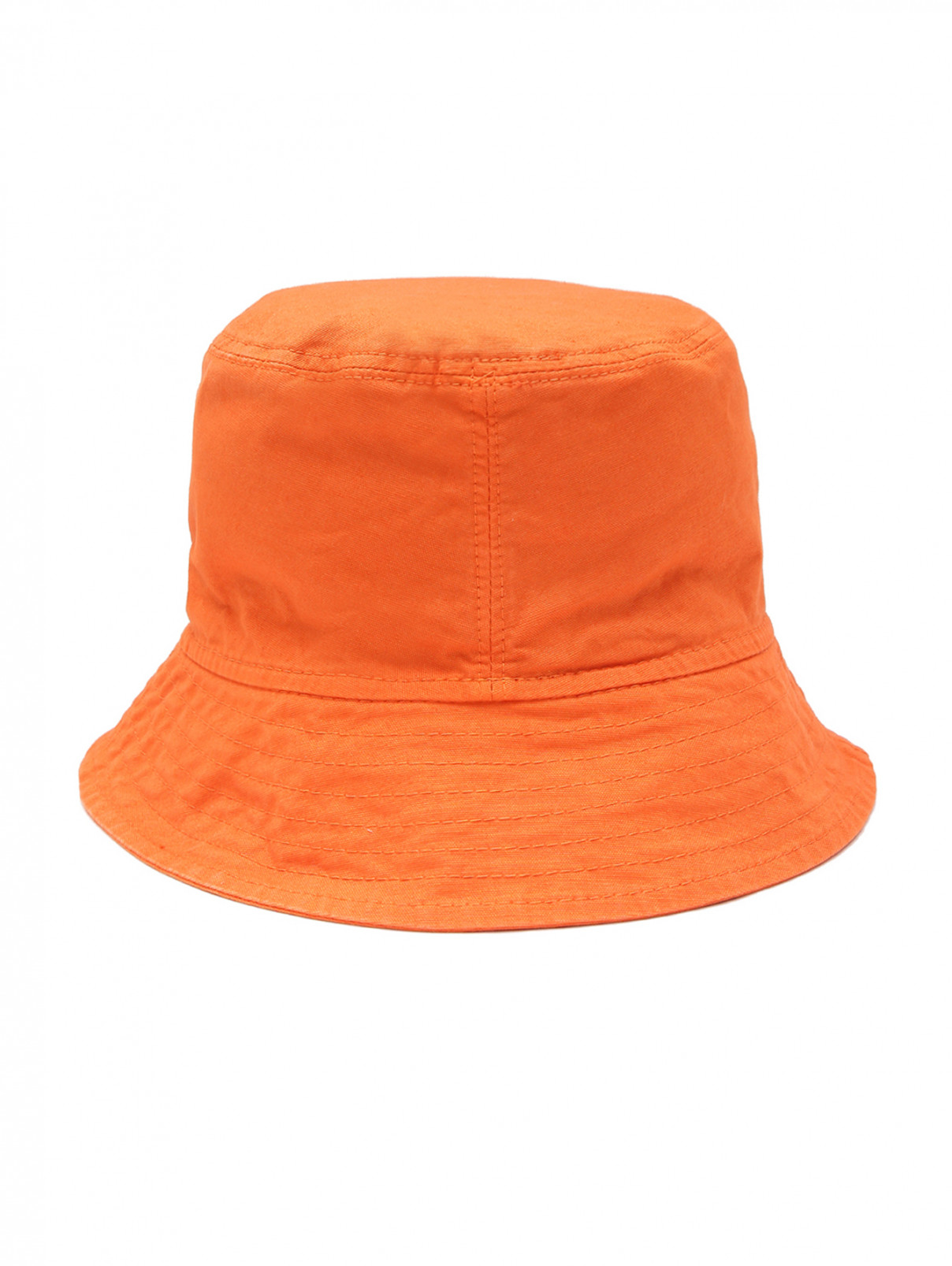 Хлопковая однотонная панама Aspesi  –  Обтравка2  – Цвет:  Оранжевый