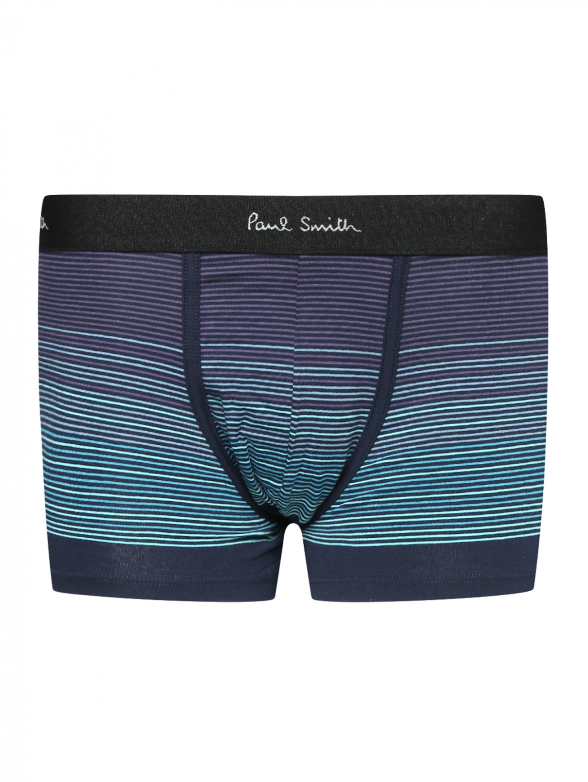 Трусы из хлопка с узором Paul Smith  –  Общий вид  – Цвет:  Синий